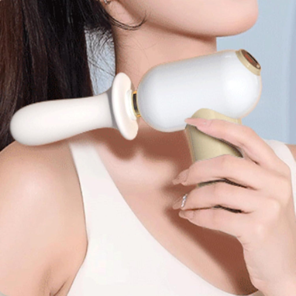 Mini Massager Gun for Women Back Massage with 5 Massage Gun Heads Wand  Gun Attachments 8 Speeds Massage Gun Deep Tissue