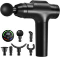 Massage Gun Deep Tissue,Portable Electric Muscle Massager,High Intensity Percussion Massager for Pain Relief with 20 Speeds & LED Screen,Black