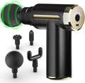 Massage Gun Deep Tissue for Pain Relief with 4 Massage Heads & 6 Speeds, Electric Mini Handheld Body Massager for Any Pain Relief, Best Gifts for Dad and Mom